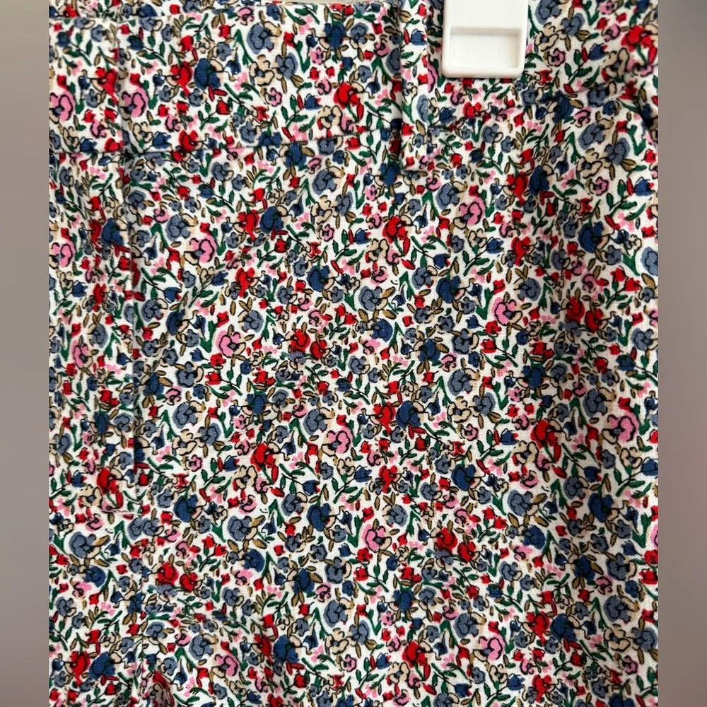 LOFT Floral Pants Size 8